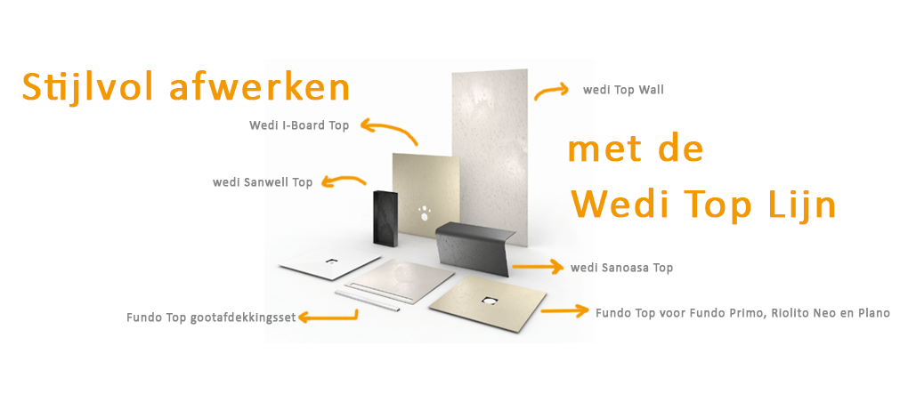 Wedi Top Lijn - Snel en stijlvol afwerken